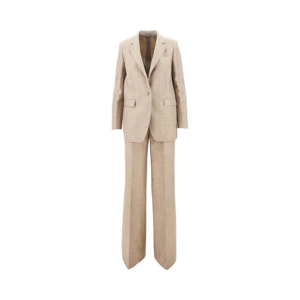 Tagliatore Adrianne Linen-Blend Tailored Suit